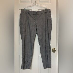 Loft Plus Dress Pants Size 18 Slim Cut Plaid Career Office Work